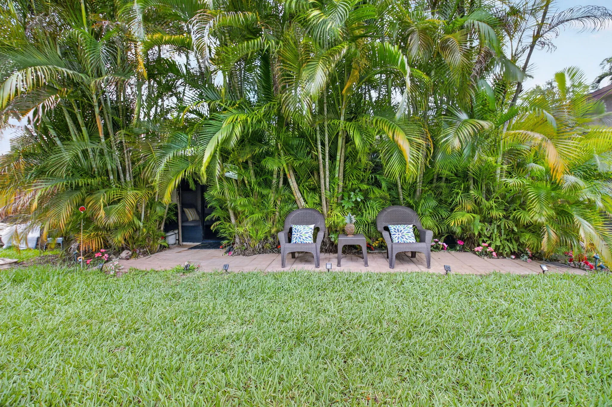 Relax in your park like rear yard and sip a cool drink and watch the endless sunsets,