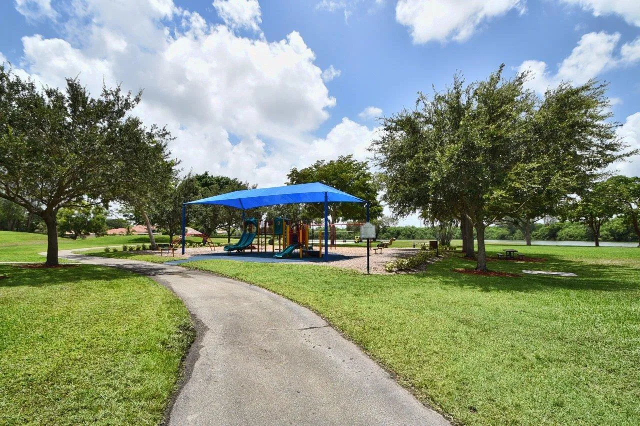 Covered playground for the kiddos.