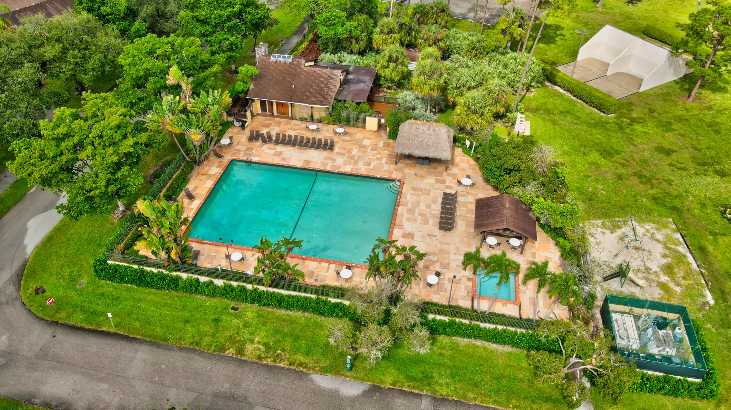 Timberwalk pool, hot tub, childrens playground plus courts is steps away.