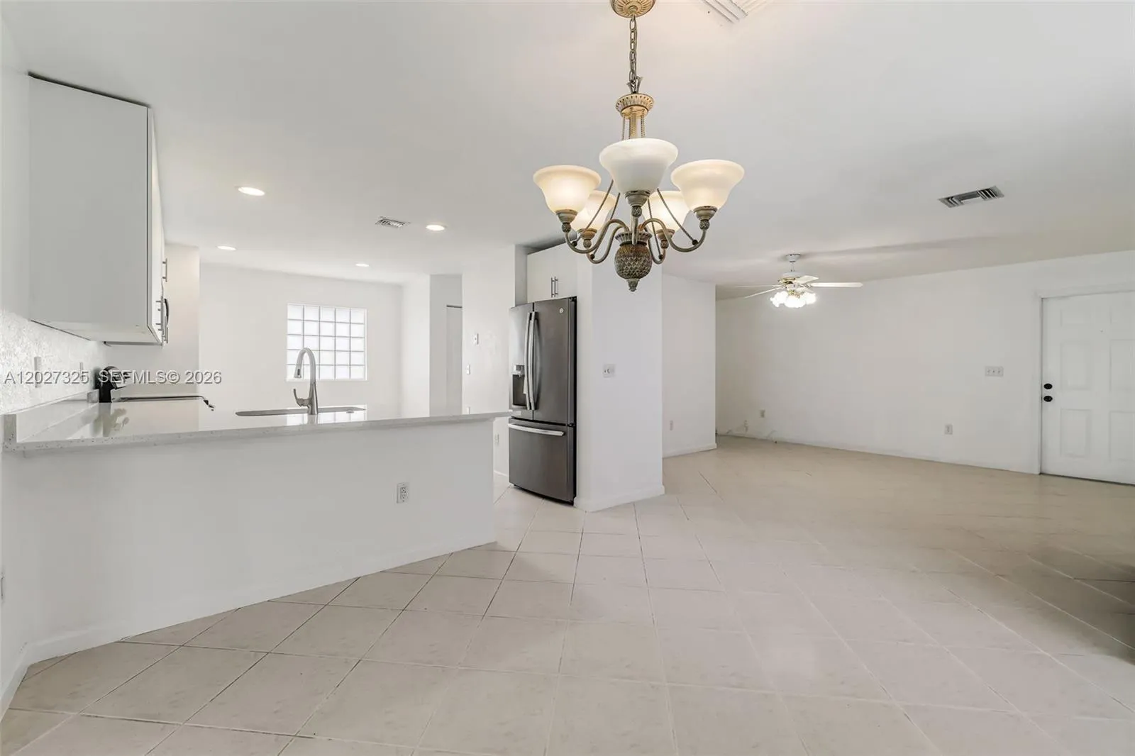 Overlooking snack counter & Living area