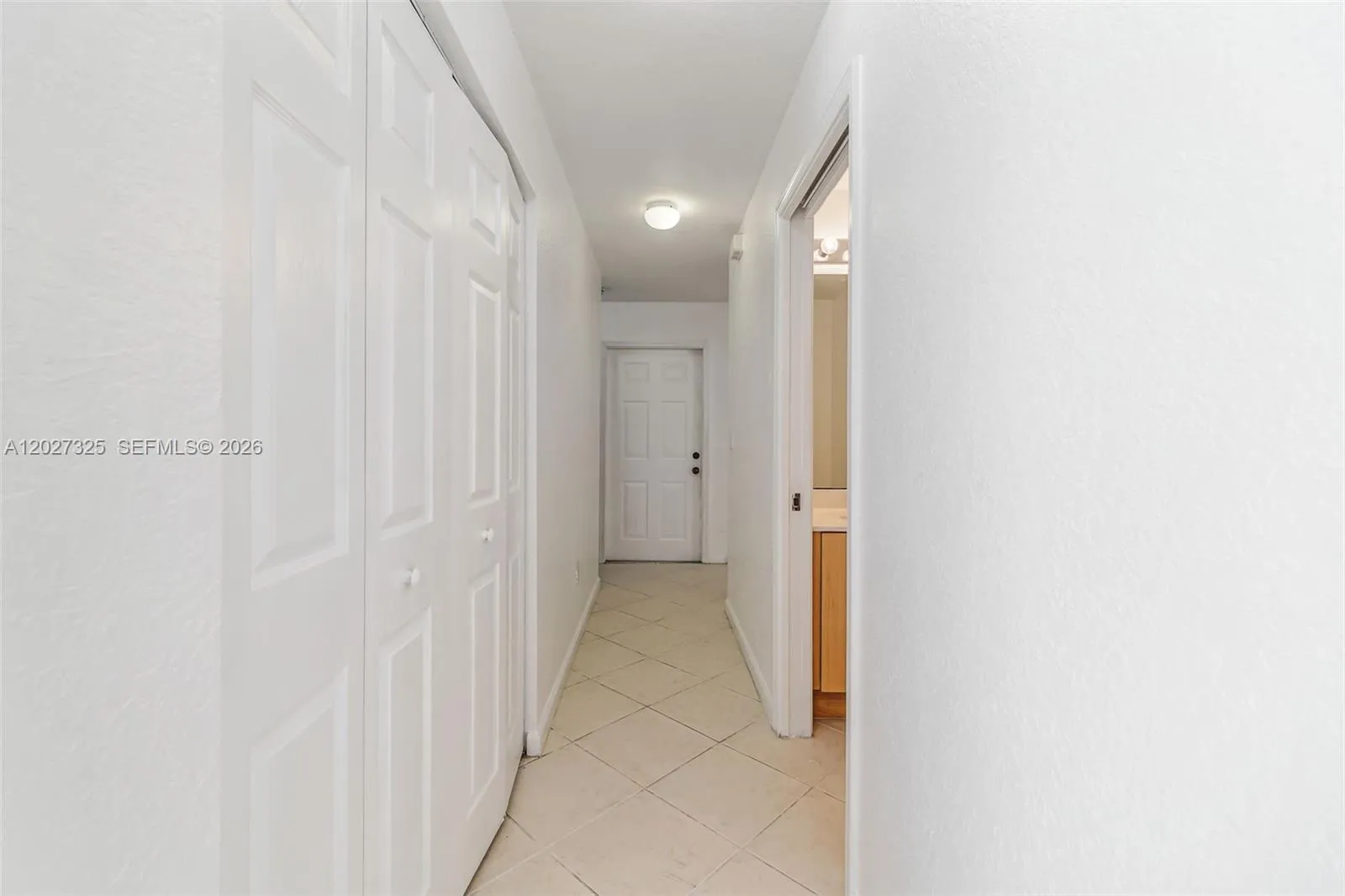 Hallway from front door to kitchen