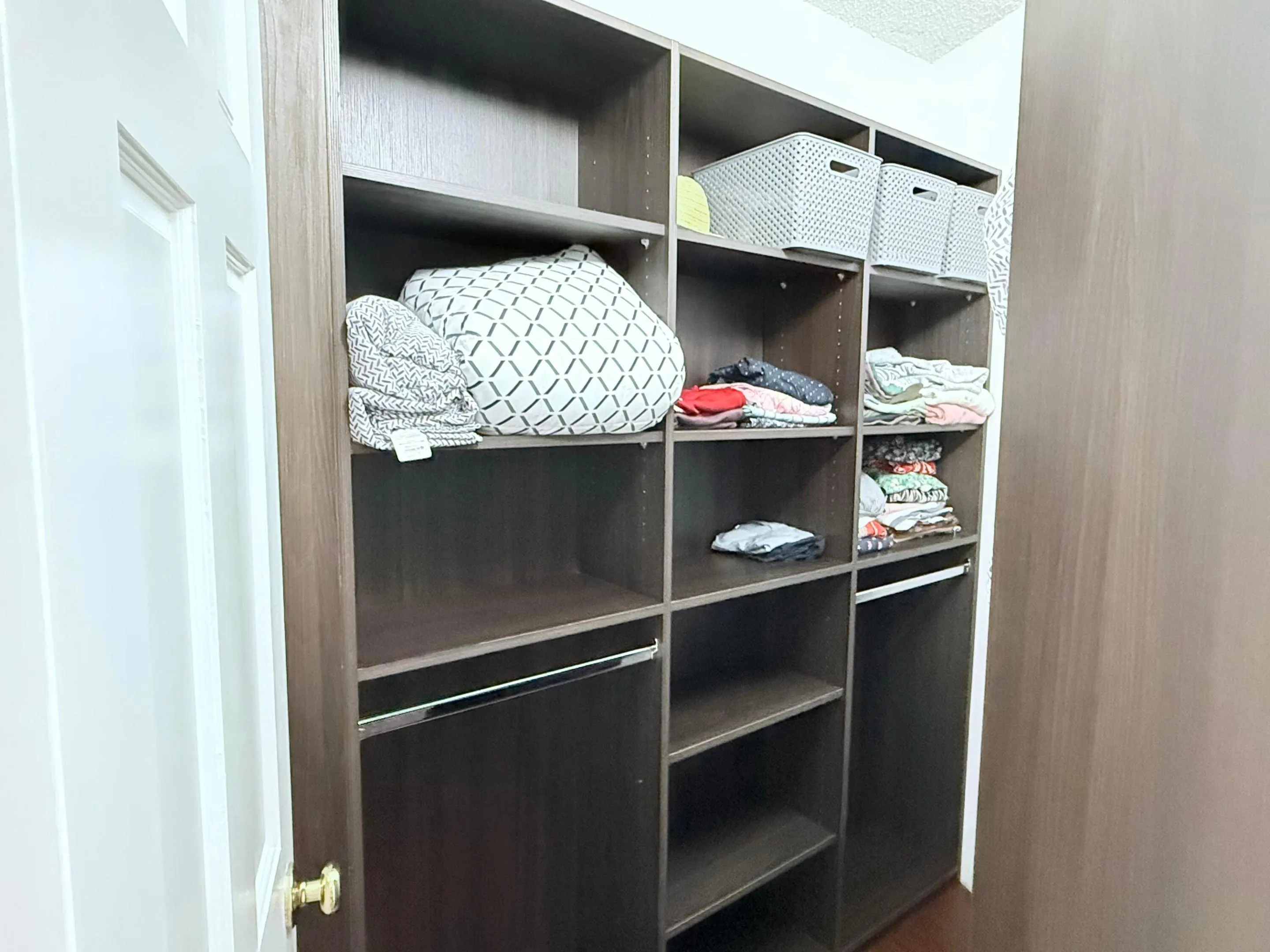 Custom closet for easy strorage.