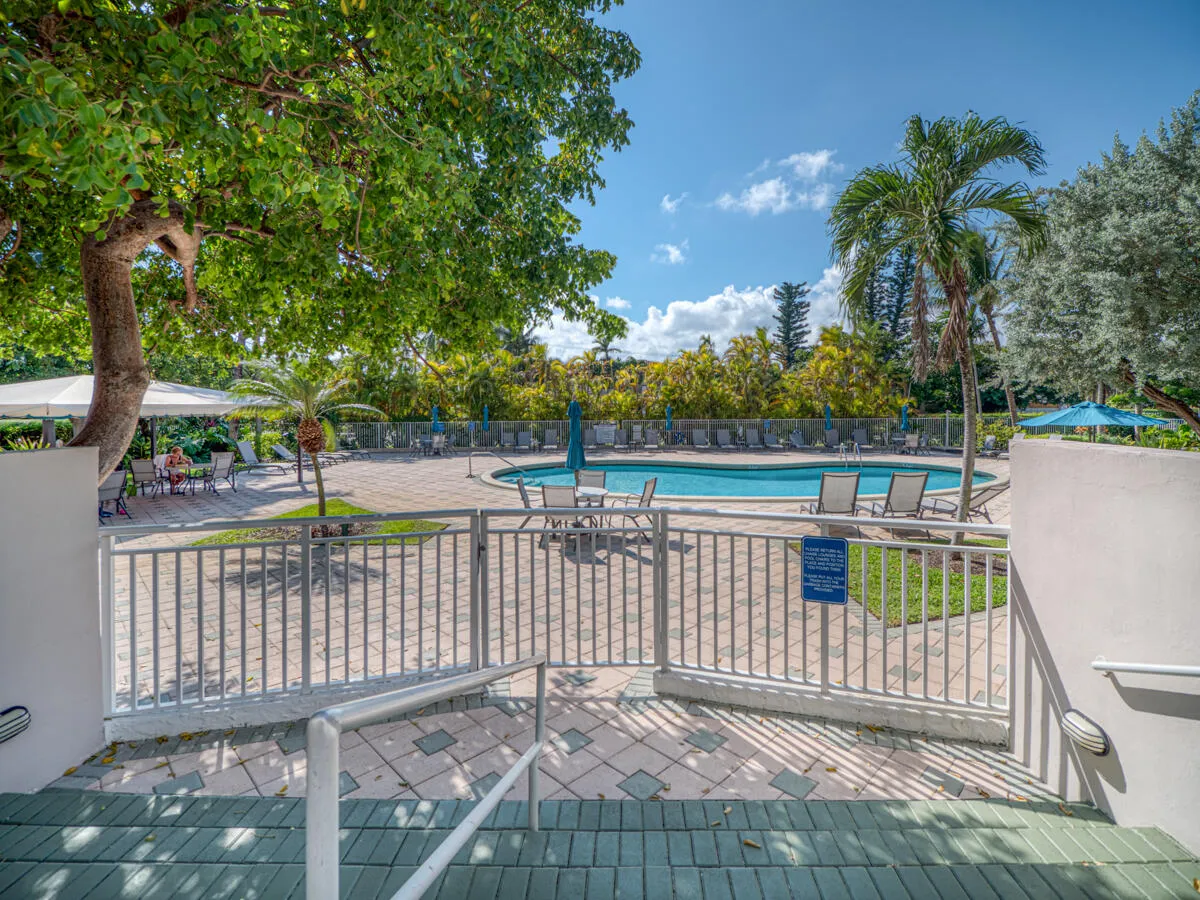 Resort style pool area
