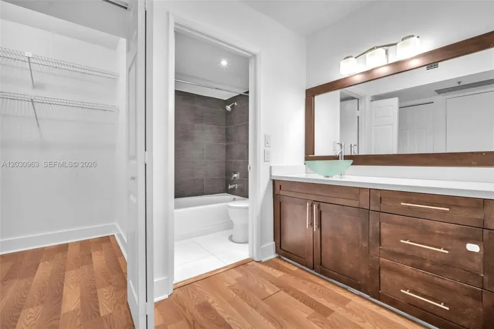 Master Bath and walking closet