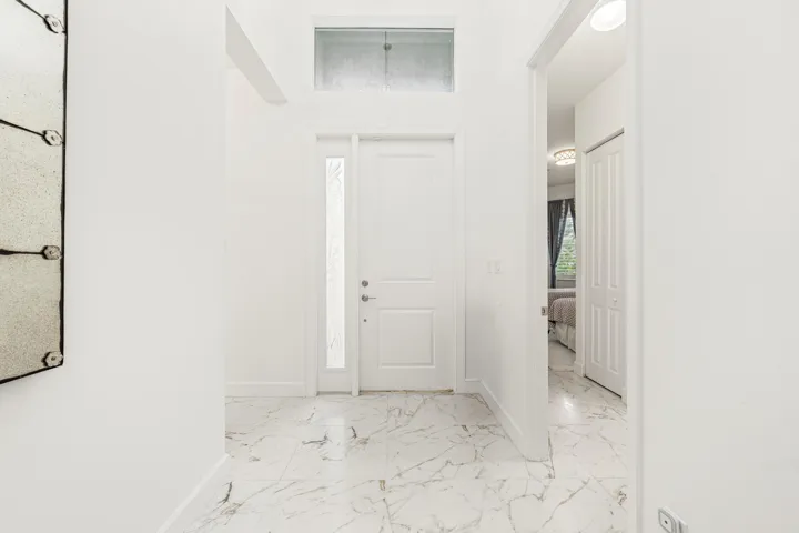 Grand foyer with soaring ceilings.