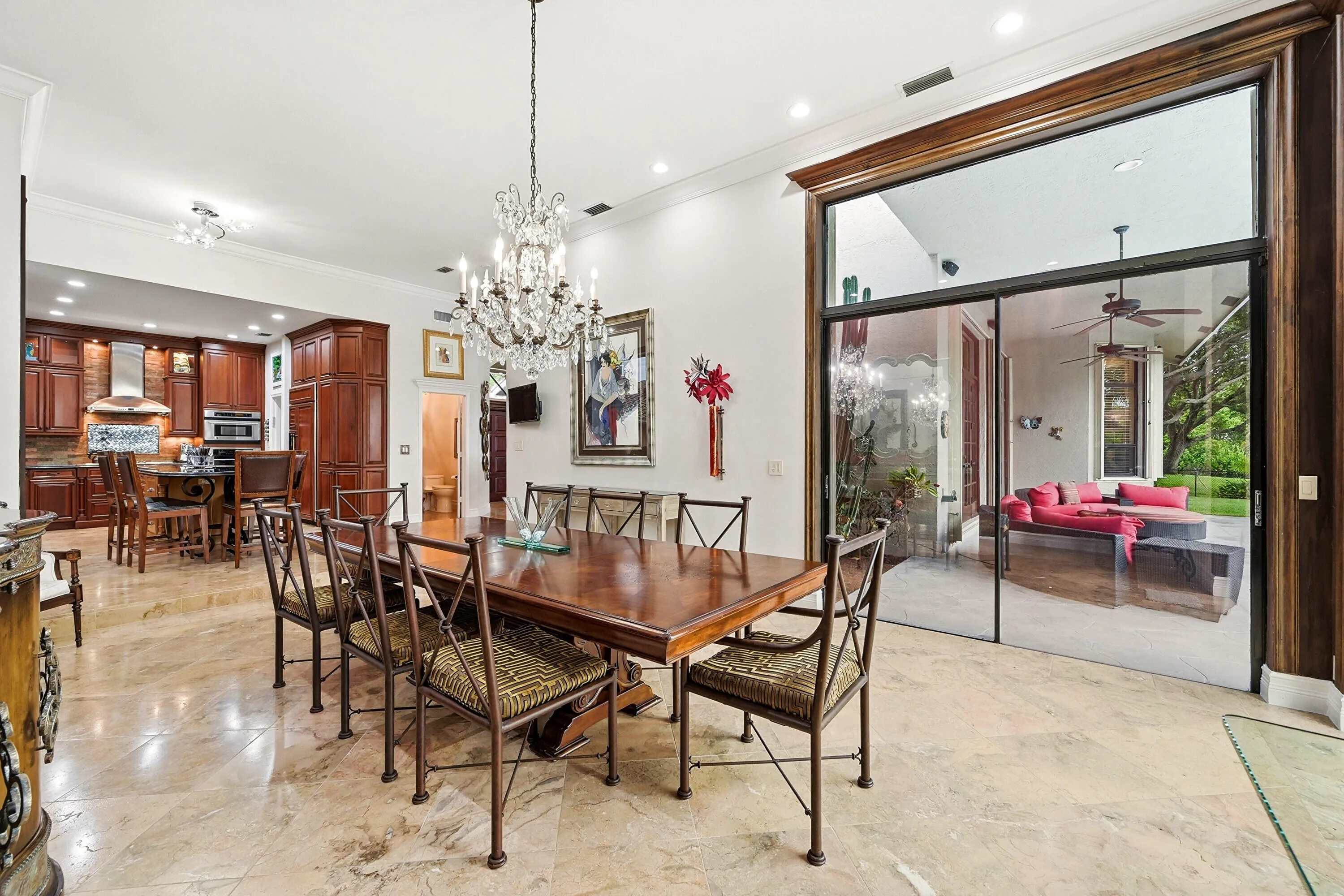 Oversized dining room