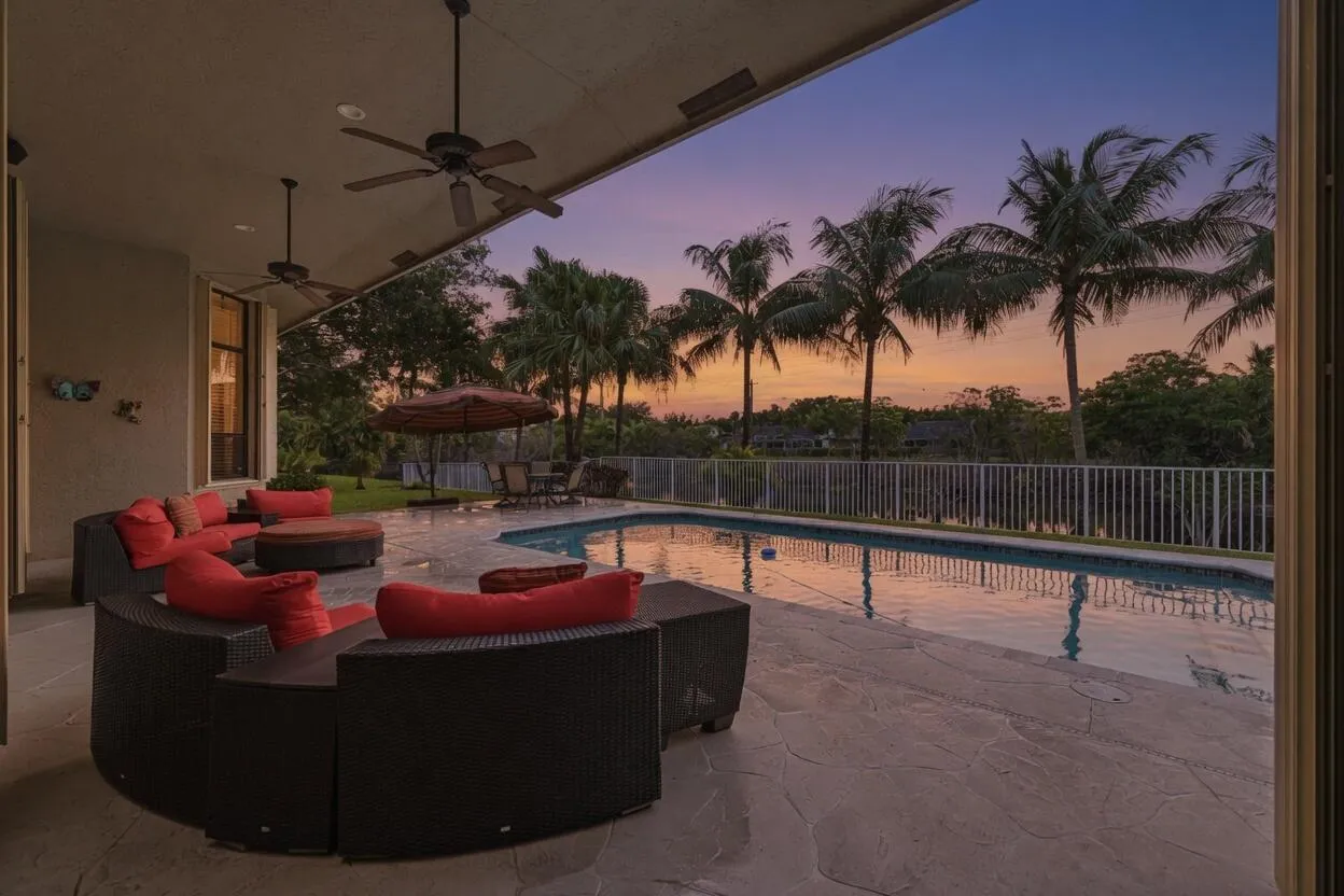 Pool area and covered lanai