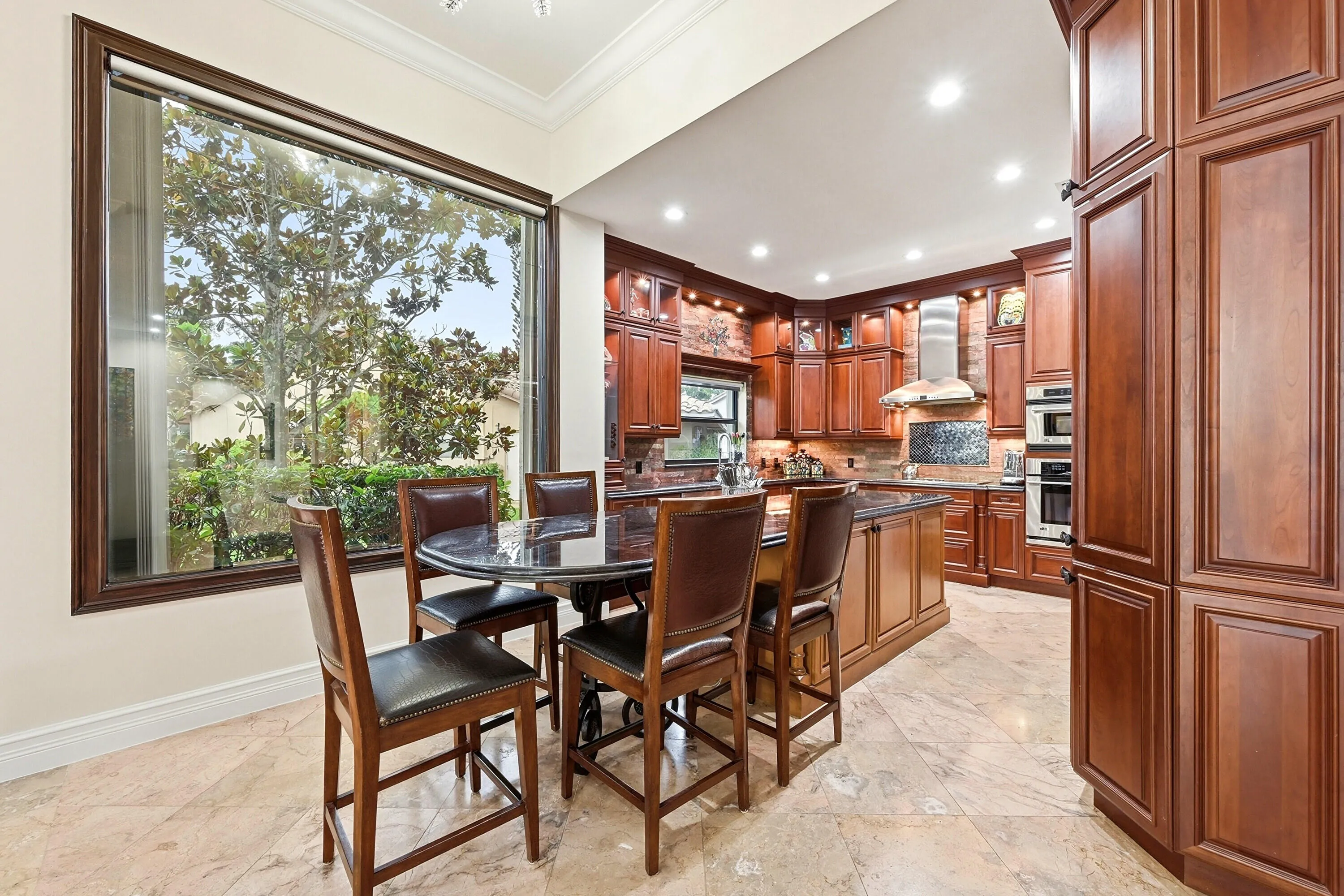 Kitchen with expansive island