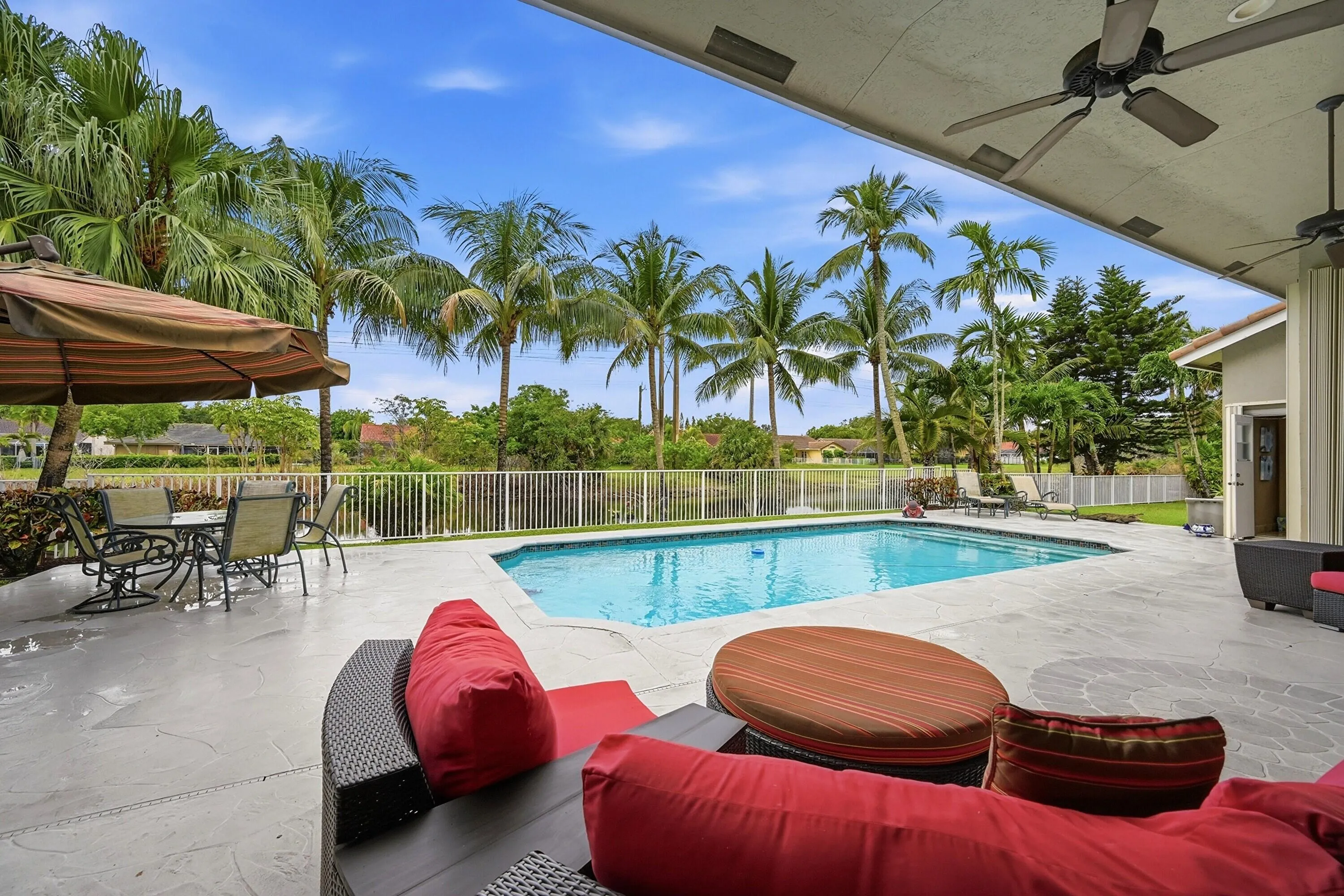 Pool area and covered lanai