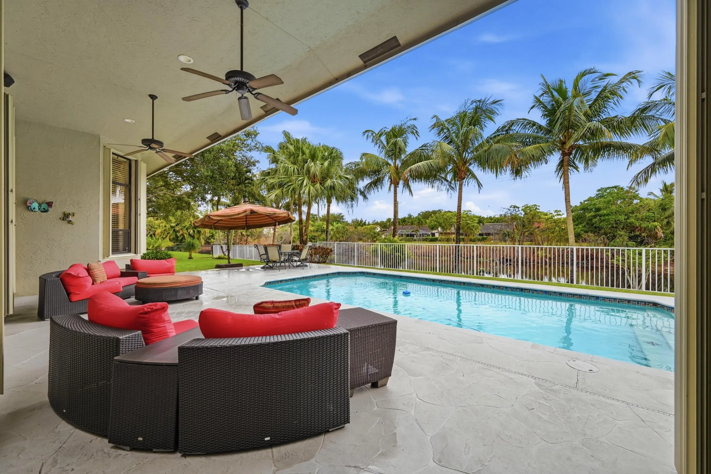 Pool area and covered lanai