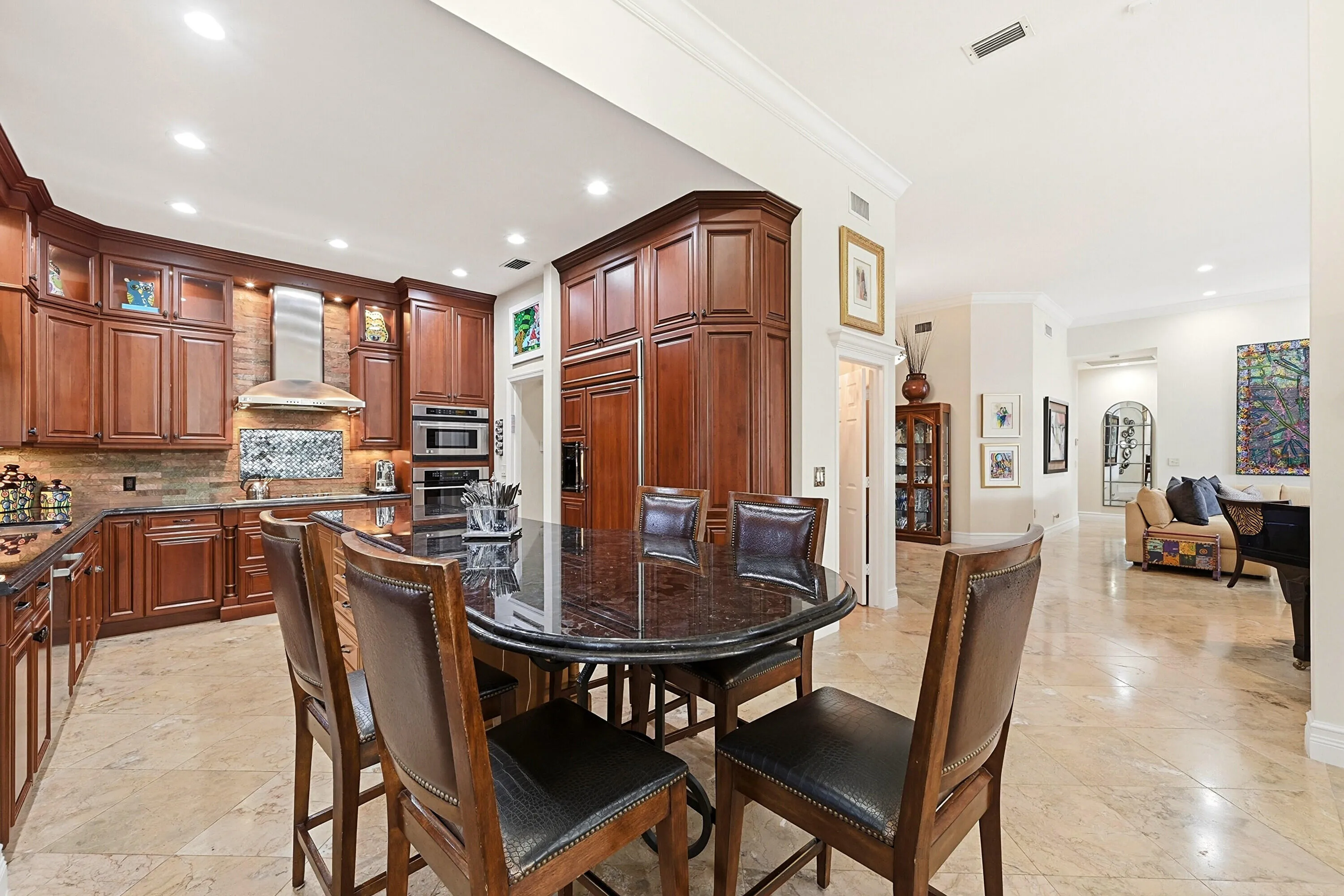 Kitchen with expansive island