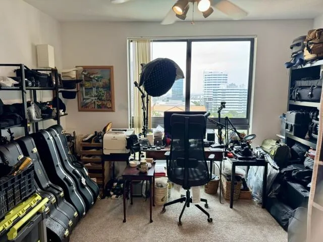 guest bedroom used as office