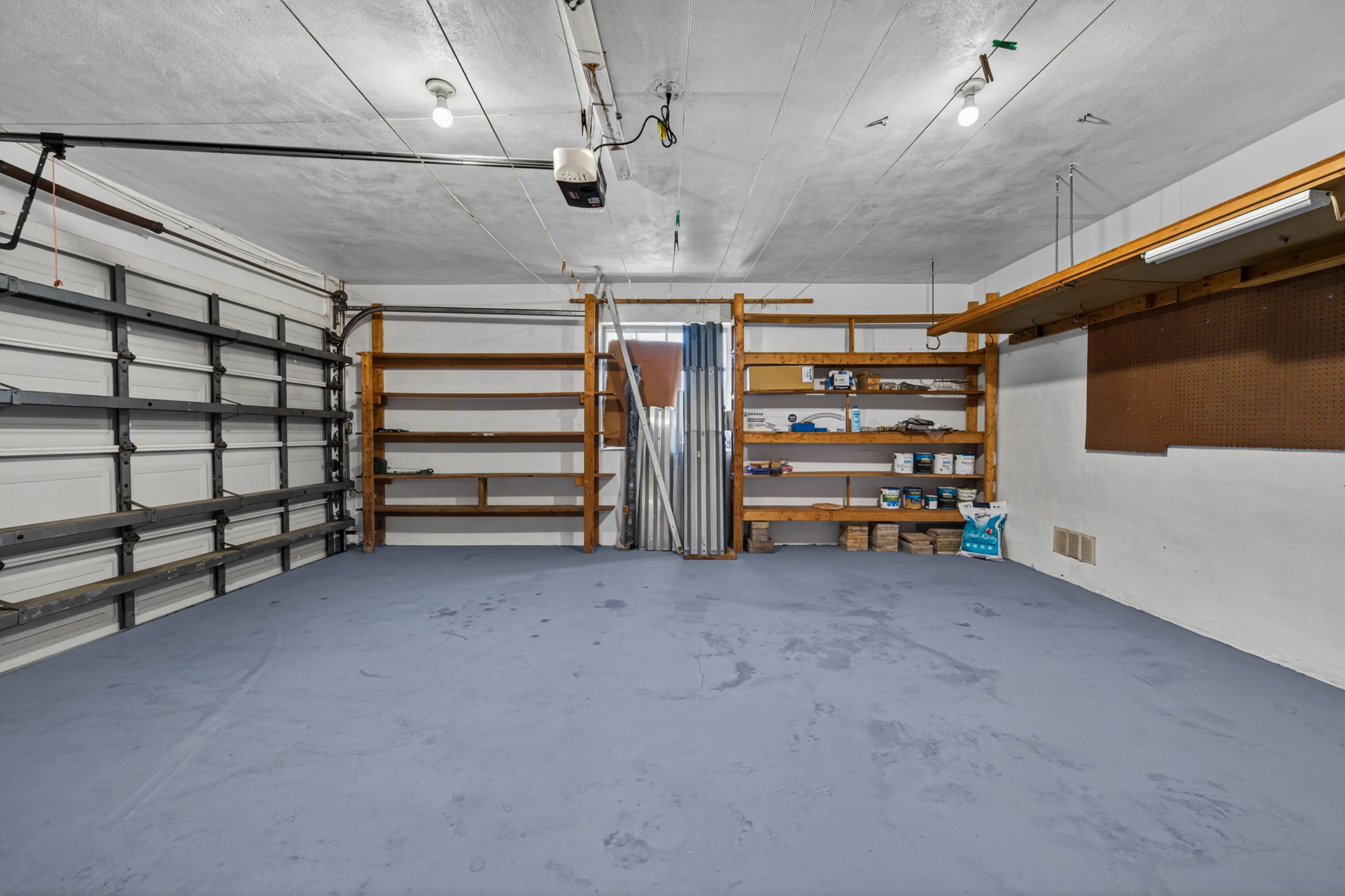 2 car garage with electric door