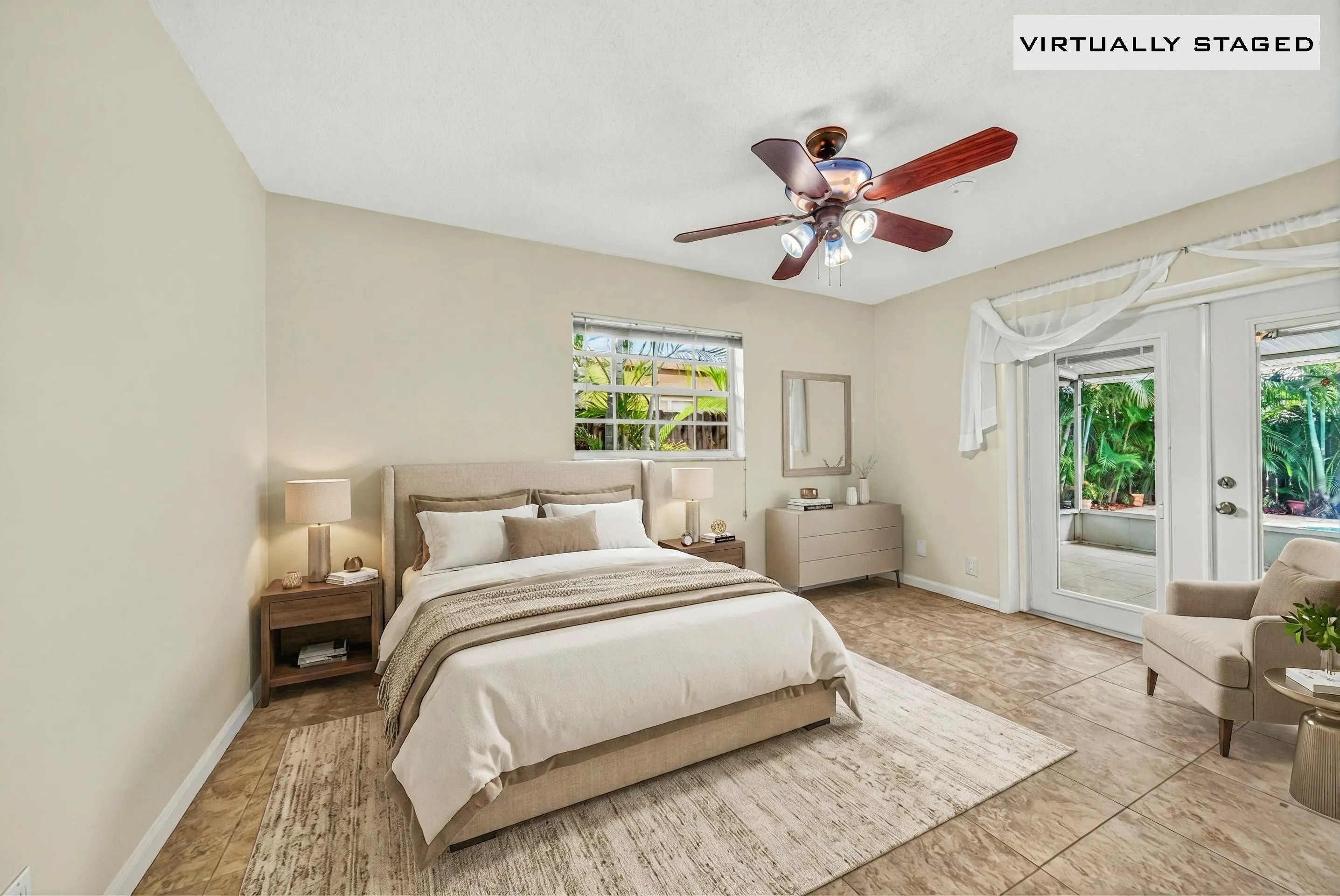 1st bedroom staged