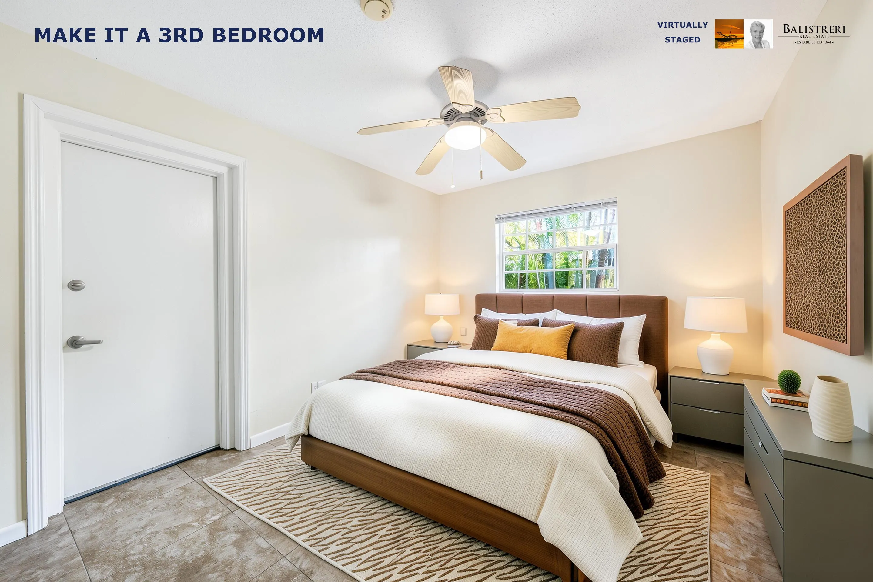 3rd bedroom - staged as bedroom