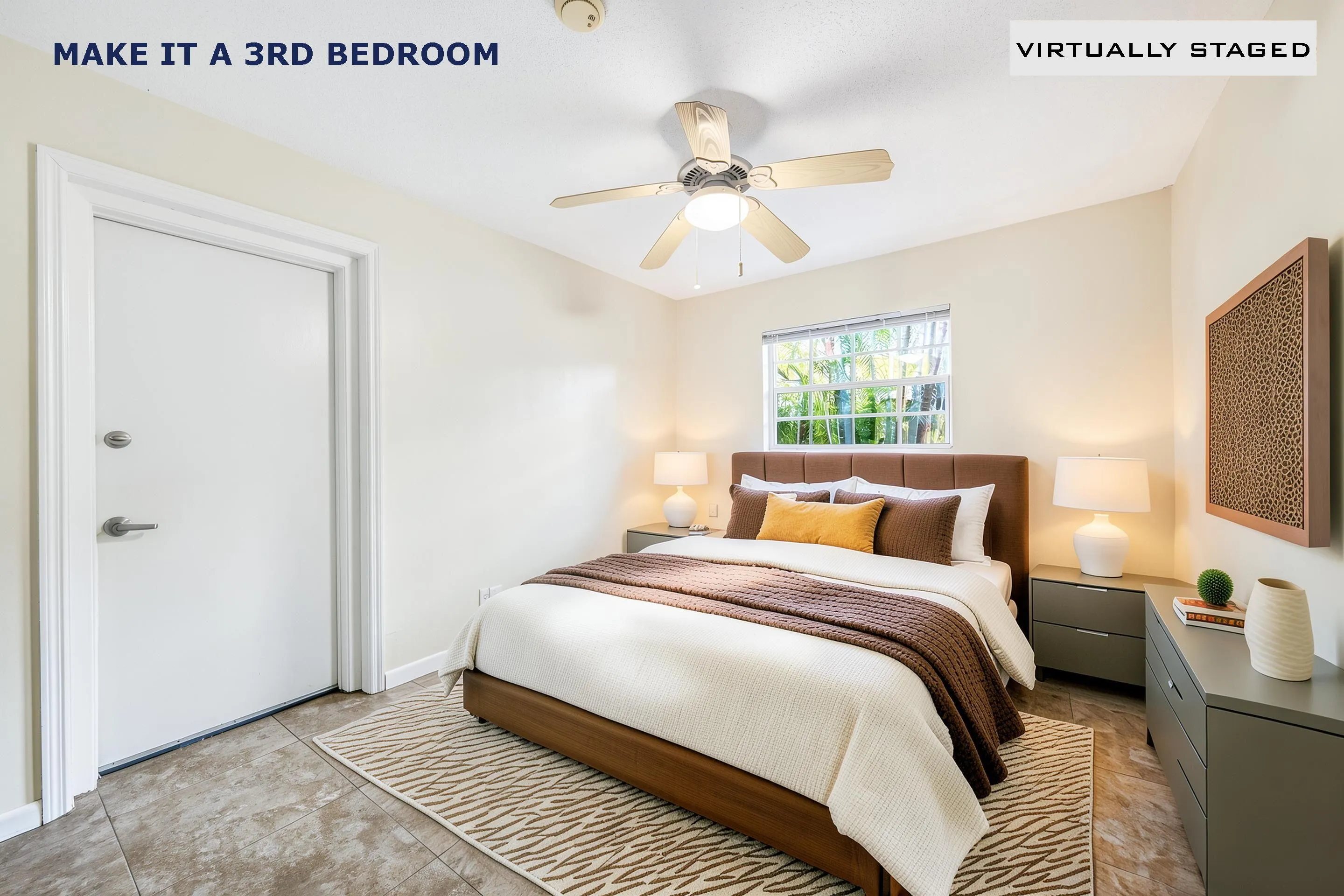 3rd bedroom - bedroom staged