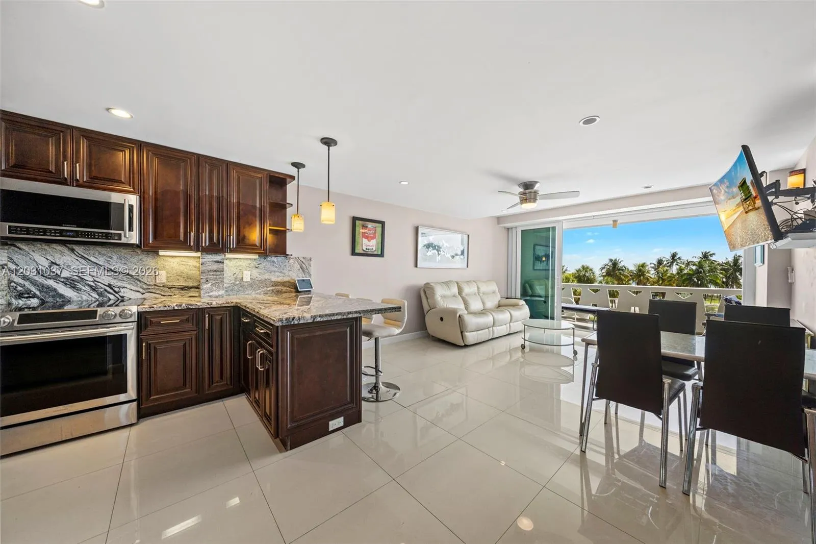 Open Concept Kitchen-Dining-Living Room