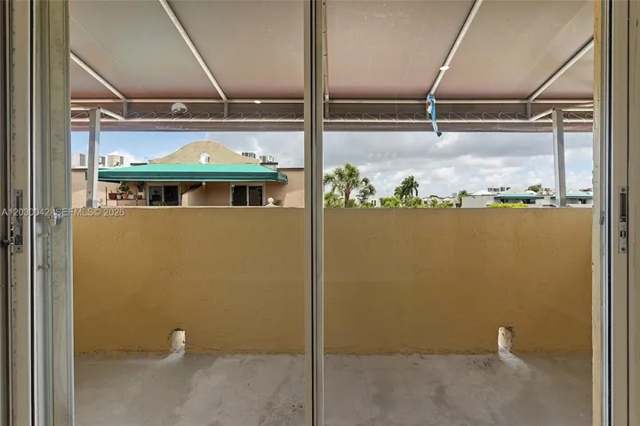 In the master bedroom your own private patio