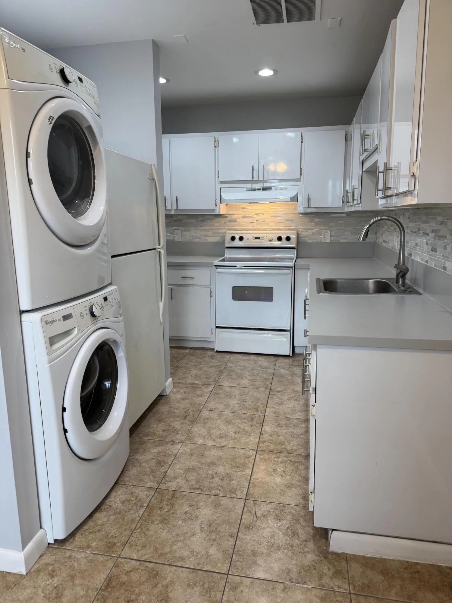 Washer and dryer in the unit for convenience
