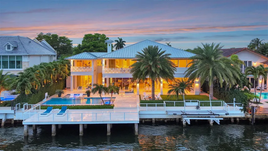 Twilight Waterfront Rear Elevation