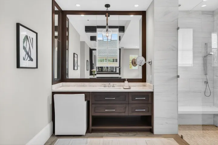 Vanity with Makeup Area