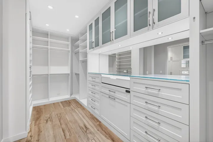 Separate Primary Suite Closets