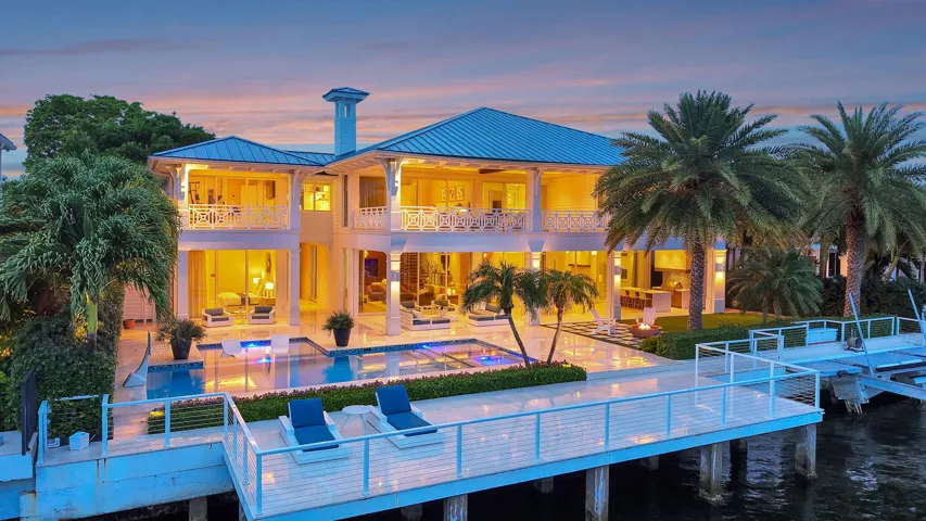 Twilight Waterfront Rear Elevation