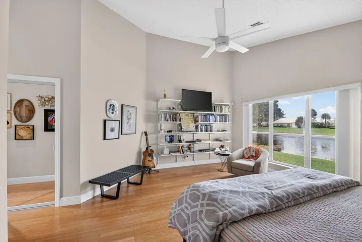 Primary Bedroom with beautiful view of the lake