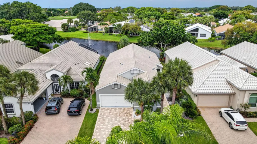 Aerial view from front of house