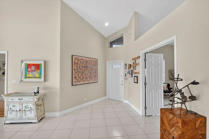 View to front door