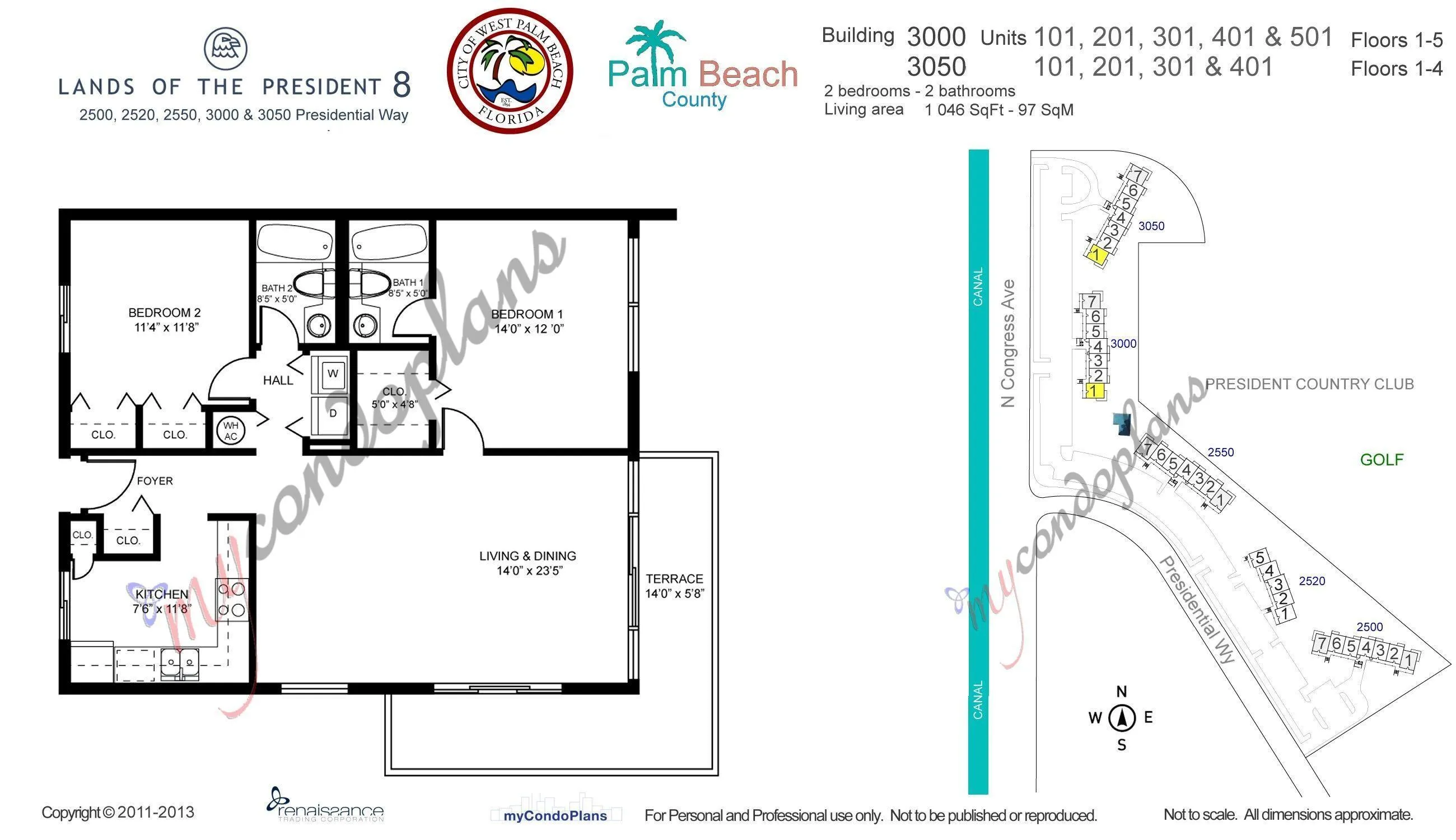 Floor Plan senate corner