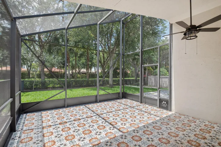Screened and Tiled Patio
