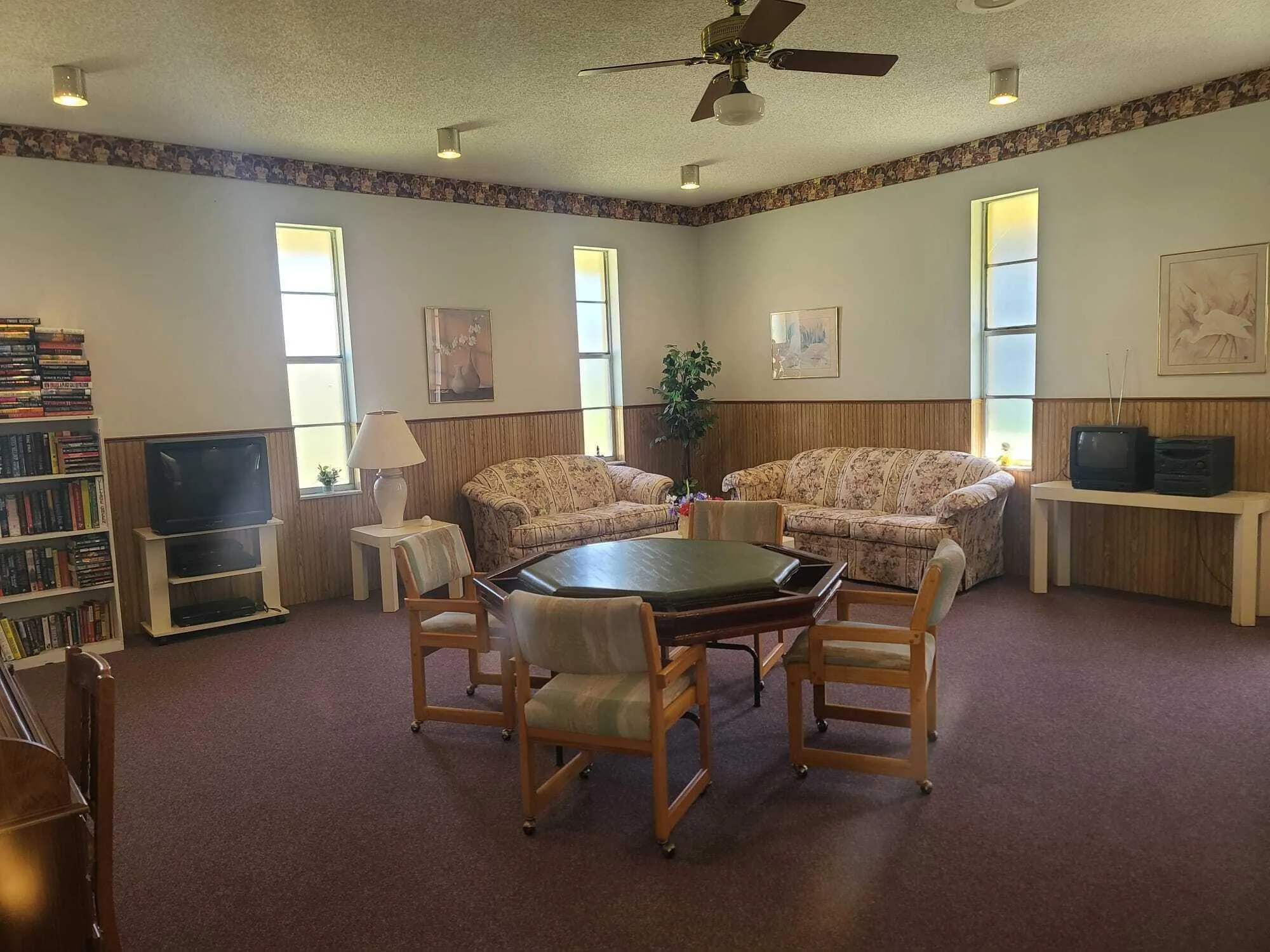 Library, Card room