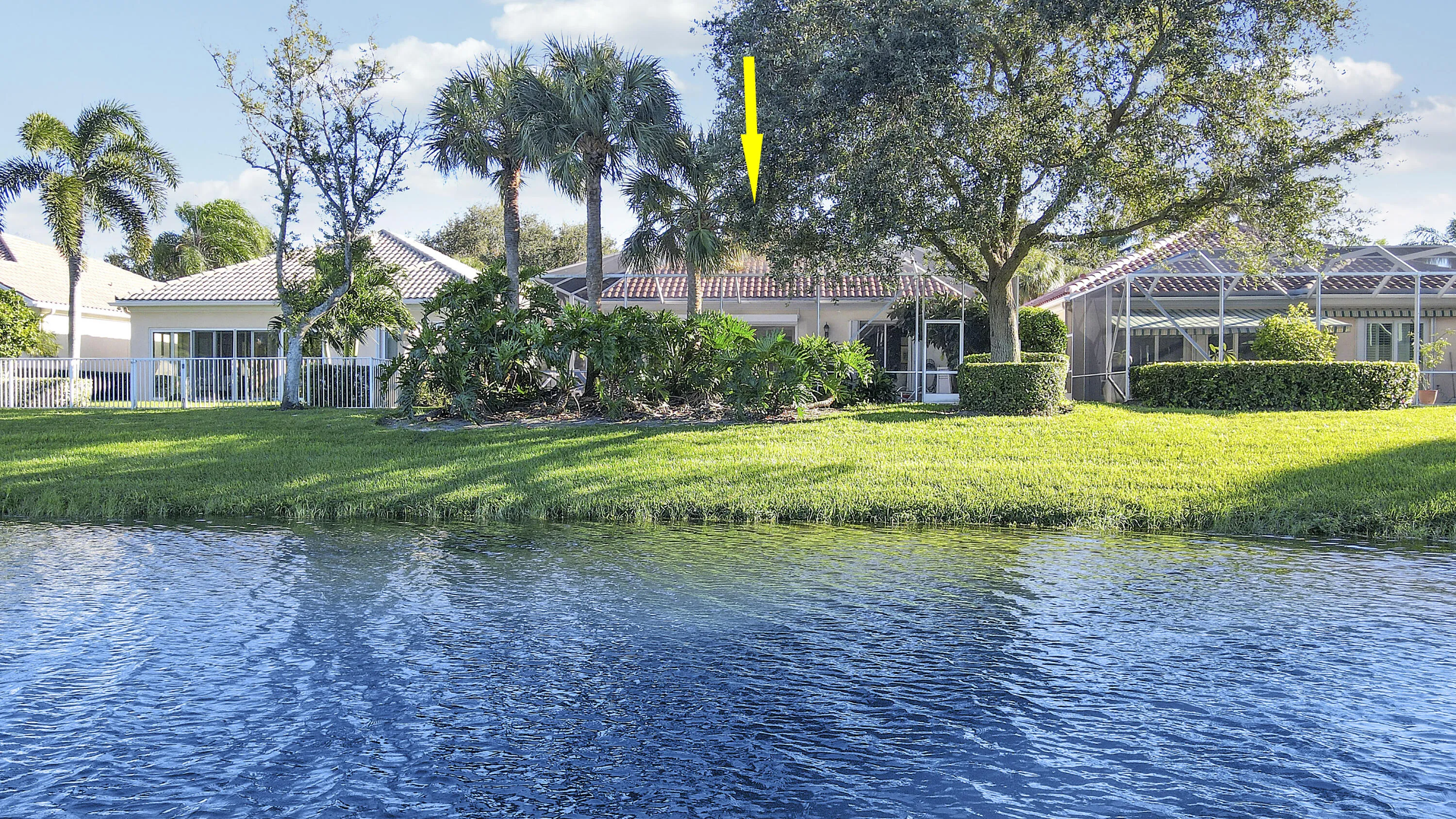 Backyard with Lake View