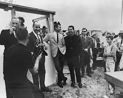 Johnny Carson at the opening of Coral Springs