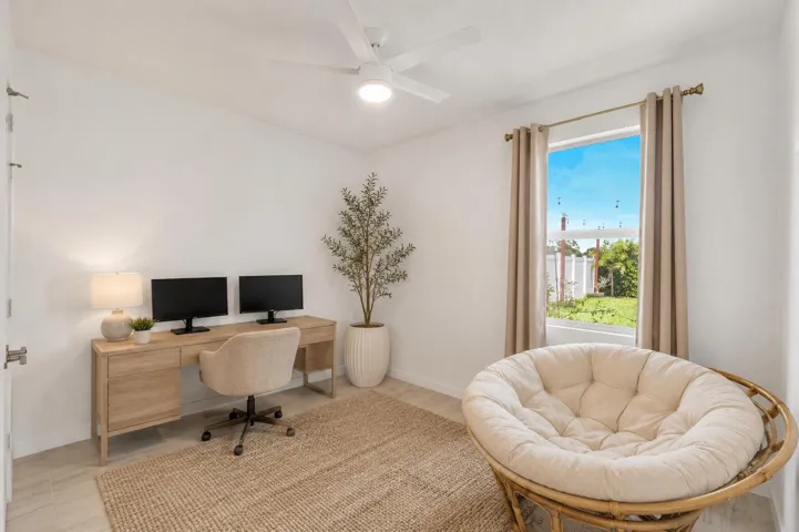 First Floor Bedroom - Perfect for your office, in-laws, or guests.