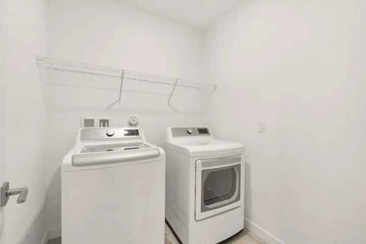 Full Washer and Dryer Utility room