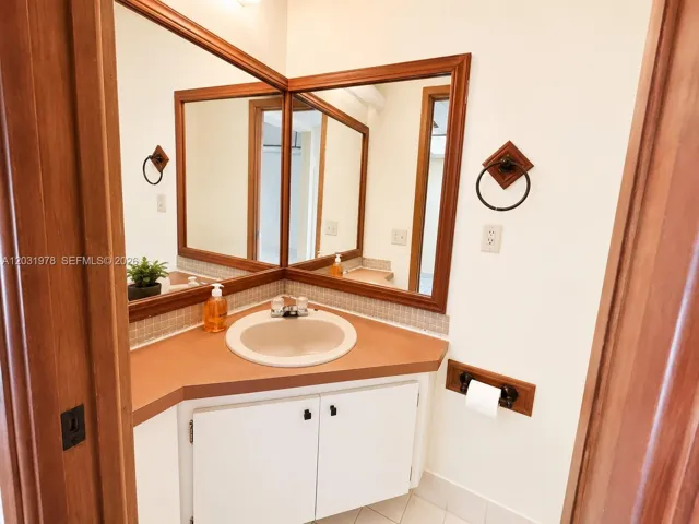 Half bath downstairs.
