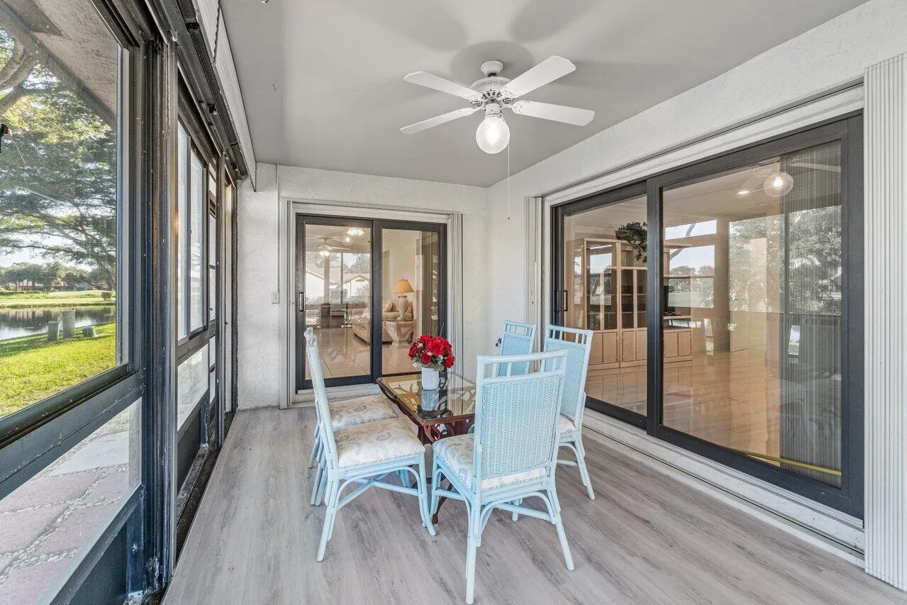 Enclosed Patio Off the Master Bedroom
