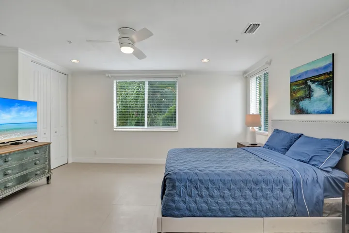 Primary Bedroom, Updated Porcelain Tile Floors