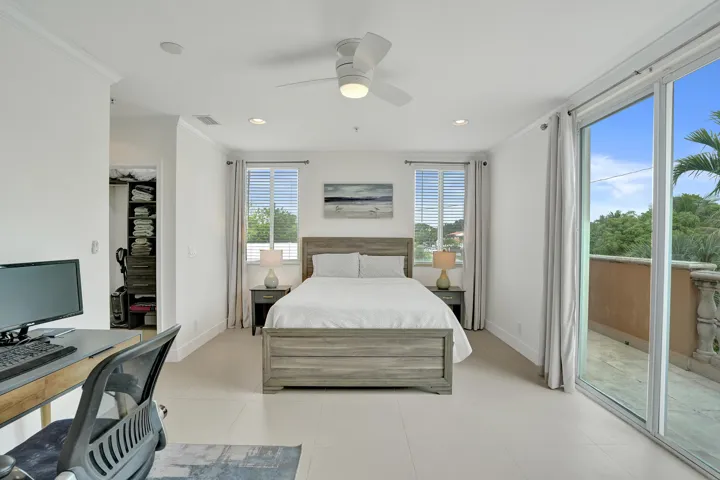 Second Floor Guest Bedroom, Updated Porcelain Tile Floors