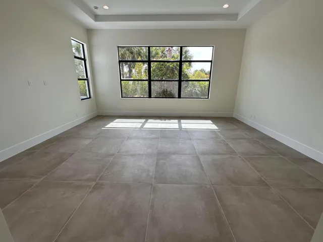 Main Floor Tile run into Master Suite and Closets