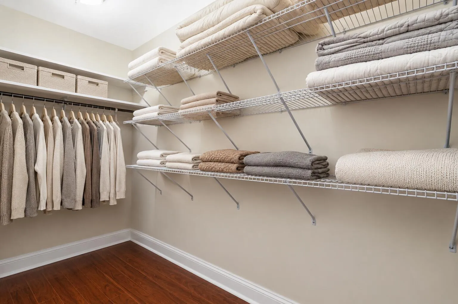 Primary Closet Staging
