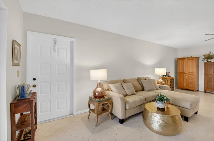 Front door and Living Room