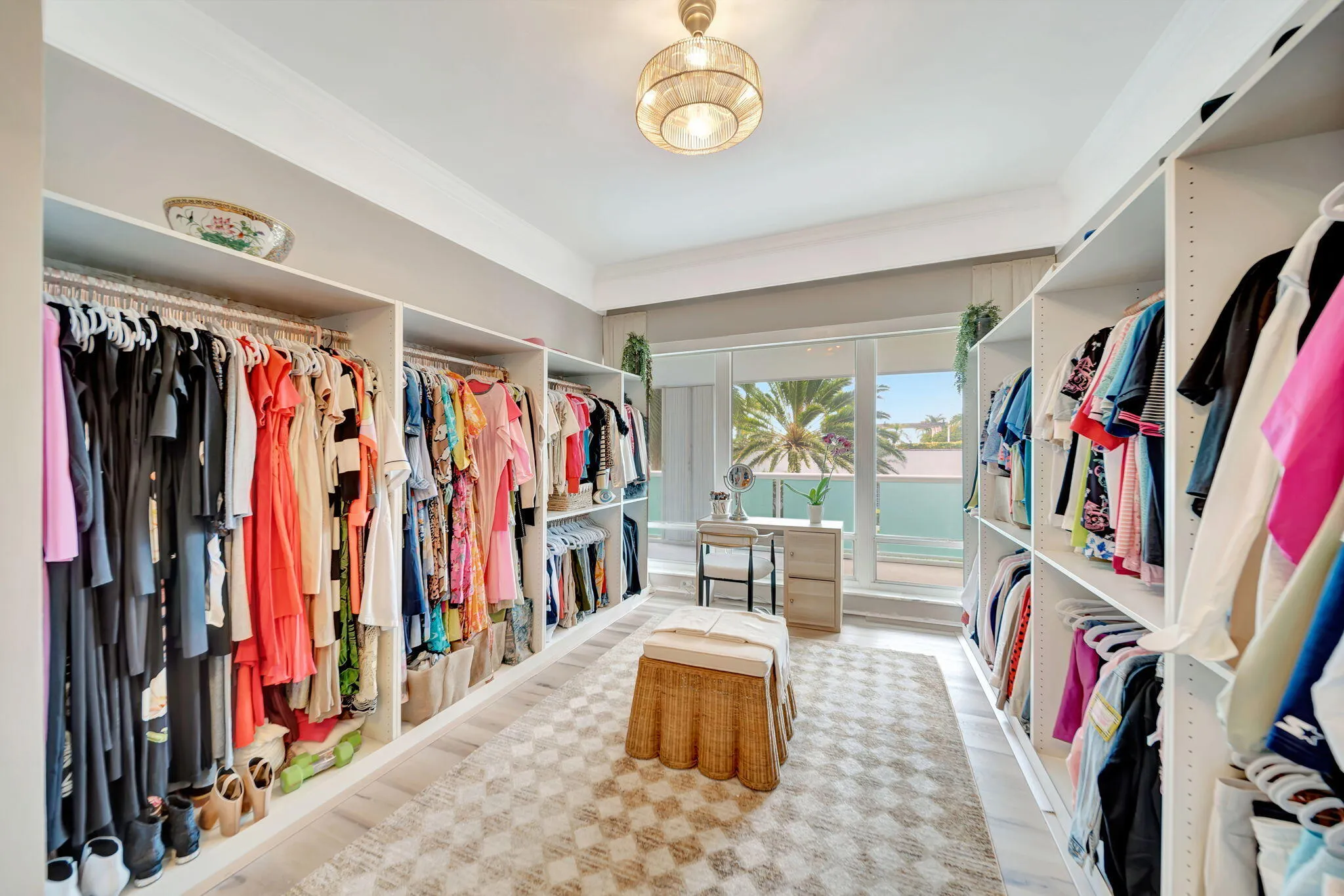 Fourth bedroom currently being used as a closet. Easily change back