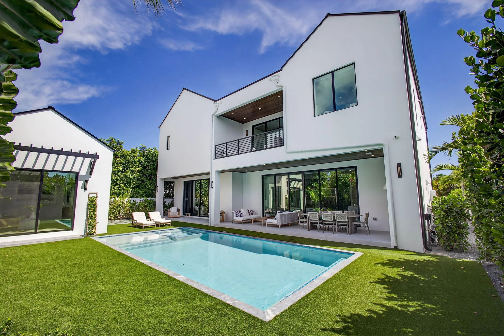 Backyard and back of house