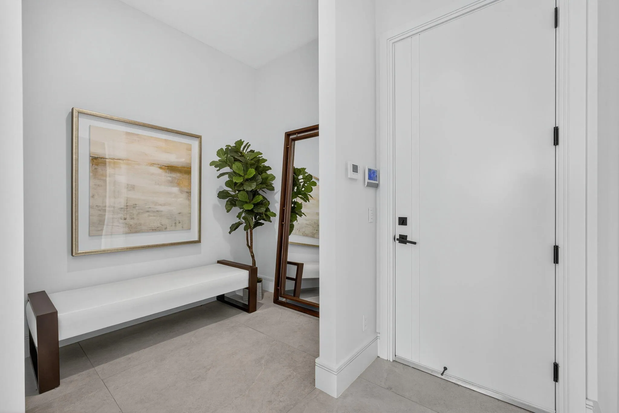 Entrance from garage