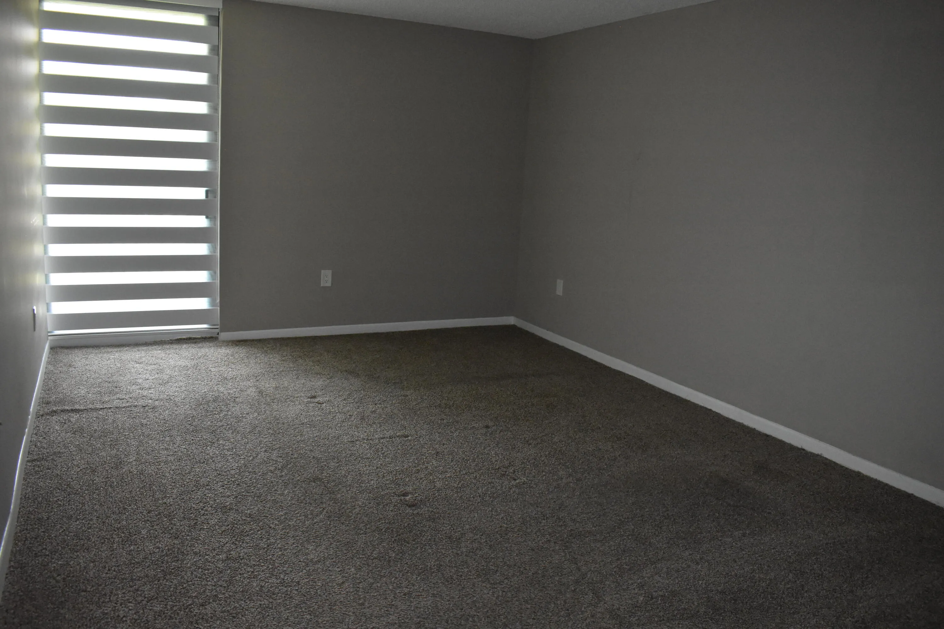 Primary Bedroom with shades closed