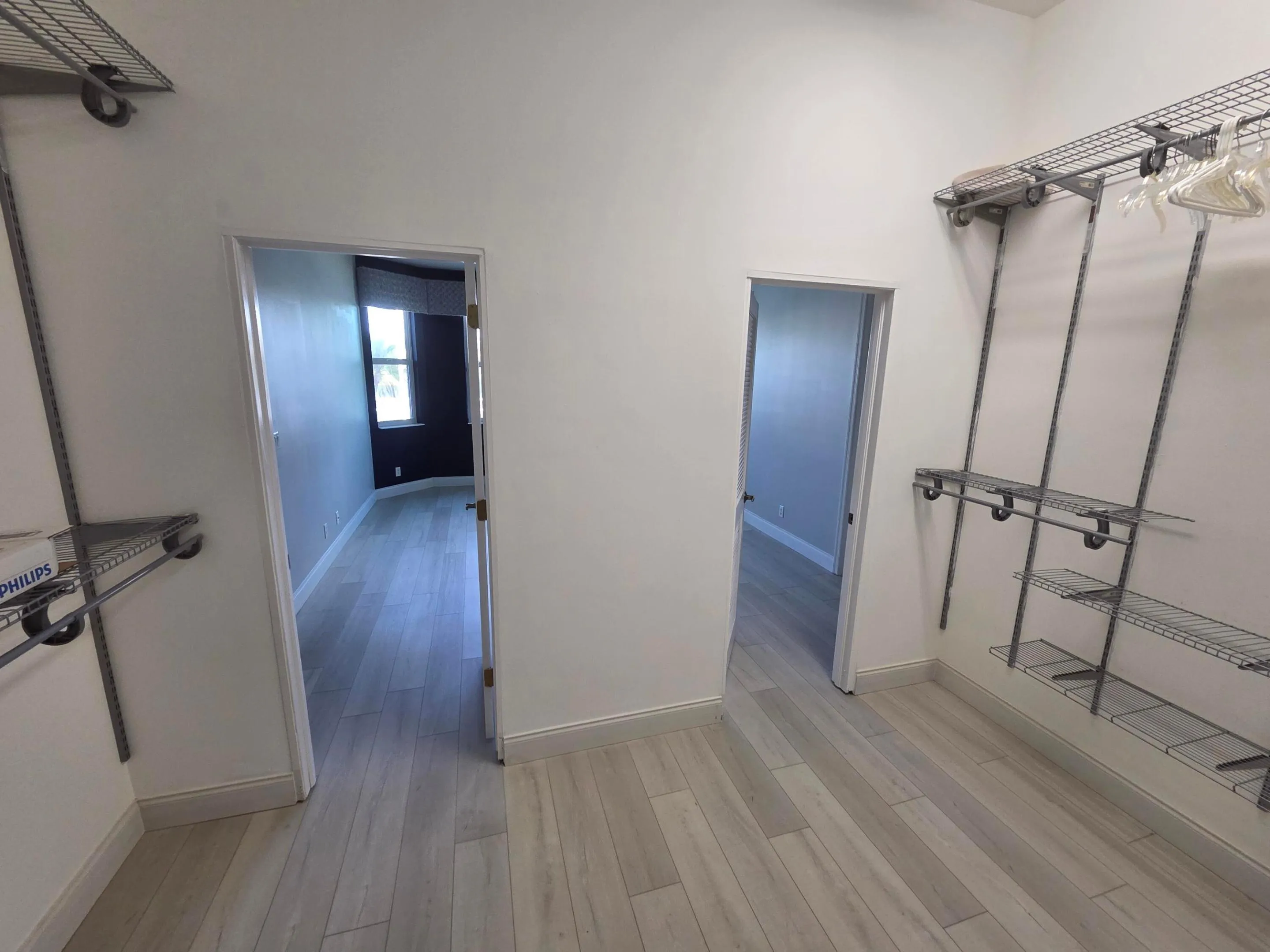 Huge Bedroom Sized Master Closet His and Hers Entrance