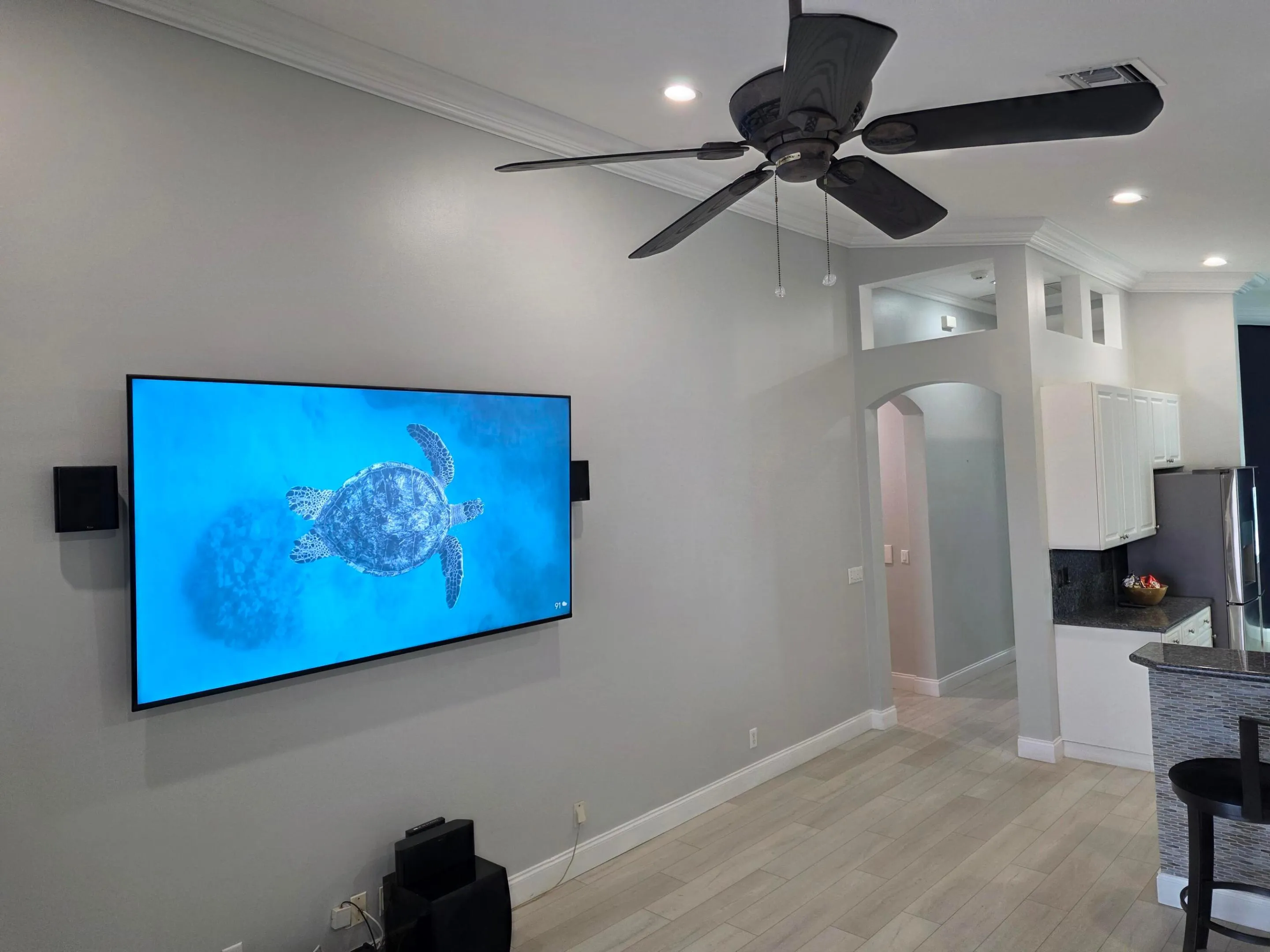 Den with 86 Inch Sony Sony LCD TV & Home theatre OPTIONA